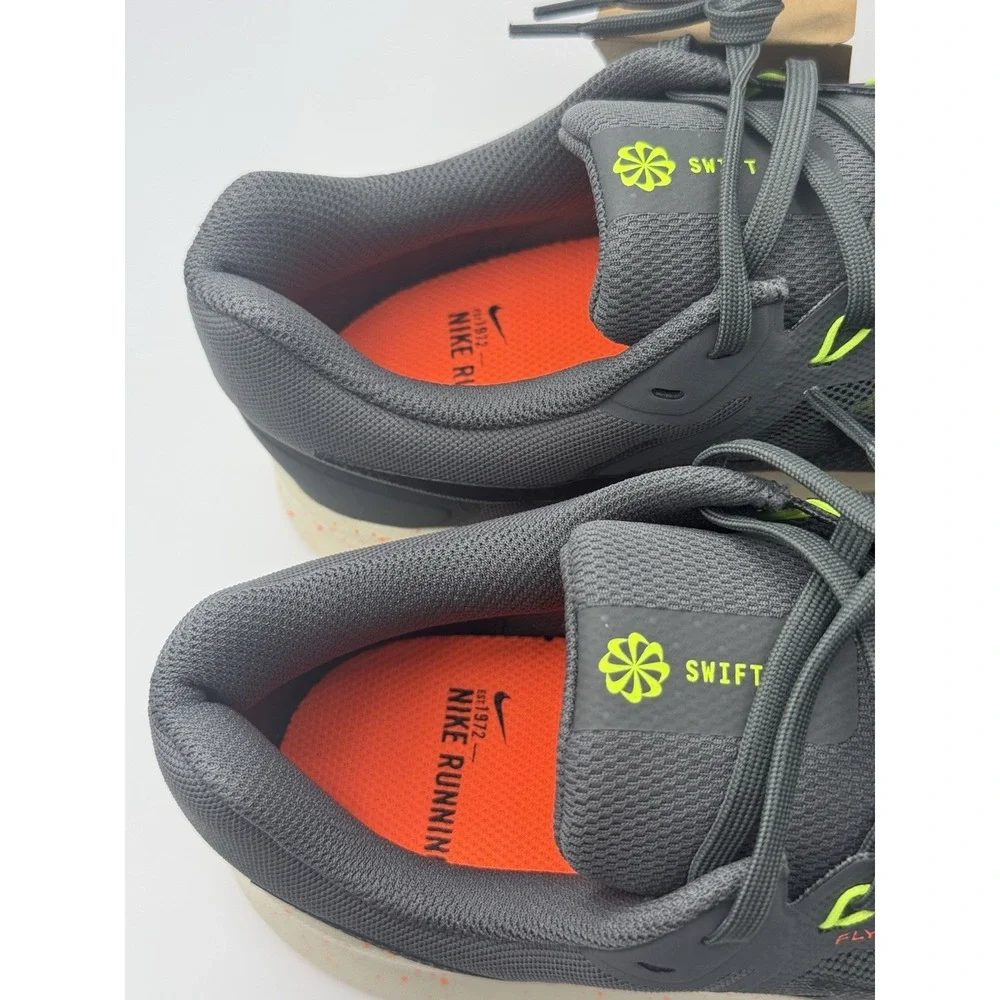 Nike Run Swift 3 Mens Running Shoes Iron Grey-Orange HV5226-068 Size 11